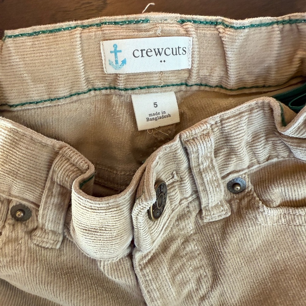 5T crewcuts corduroy pants
